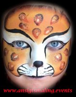 Ansigtsmaling leopard facepaint