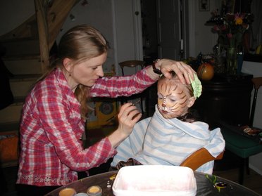 Ansigtsmaling i proces facepaint