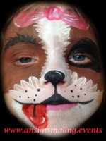 ansigtsmaling hund facepaint