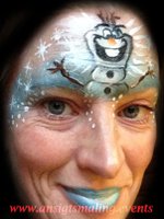 Ansigtsmaling Olaf facepaint